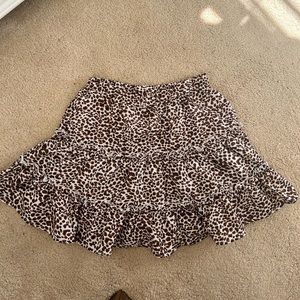 Cheetah print skirt